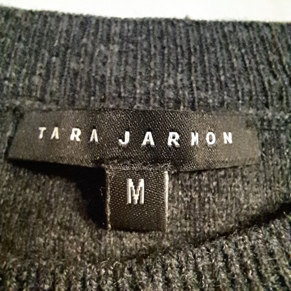 TARA JARMON Paris SOFT sweater TOP Sz M CASHMERE & WOOL OFFICE CASUAL FORMAL - Picture 7 of 10